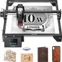 LONGER Laser Engraver Ray5 10W, 60W DIY Laser Cutter and Laser Engraving Machine with 3.5" Touch Screen,0.06mm Laser Spot 10000mm/min, Offline Usage CNC Laser Engravers for Wood Metal Acrylic Glass