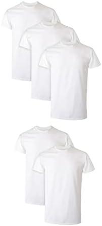 Hanes Men's Performance Undershirt, X-Temp Moisture-Wicking Crewneck, White 5-Pack S
