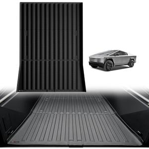 TripleAliners Truck Mat Compatible with 2023-2025 Tesla Cybertruck Accessories, Truck Bed Mat Heavy Duty Custom Fit All Weather Protection TPE Pickup Liner
