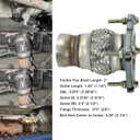 Flange Flex Coupling Exhaust Repair Pipe Compatible with Sebring Voyager Caravan Routan Neon