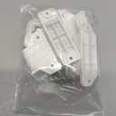 KISKIZ Retractable Baby Gate Replacement Parts Kit (White) Retractable Pet Gate Hardware Full Set Wall Mounting Accessories with Brackets Anchors and Screws Baby Gate Accessories Retractable Dog Gate