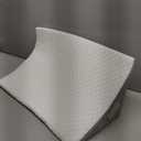 Bed Wedge Pillow Set for Post Surgery, 3PCS Wedge Pillow for Acid Reflux Relief, Adjustable 7 &12 inch for Sleeping, Headboard, Back Pain Relief, Back Pillow for Bed Sitting Up (White/Gray)