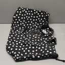 Fit & Fresh Large Beach Bag for Women - Extra Large Travel Tote With Pockets, B&W Dot