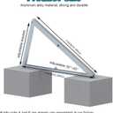 Solar Panel Mounting Brackets Kit System Adjustable 30º~45º Aluminum Alloy Tilt Ground Mounted Bracket Rust Free Sturdy for 1-4pcs Solar Panels