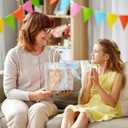 FYSUIMU 24 Pcs Bow Coquette Clear PVC Gift Bags with Handle Ribbon Holographic Bowknot Party Favor Bags Treat Tote Bag for Wedding Birthday Baby Shower Mother's Day Bachelorette Party