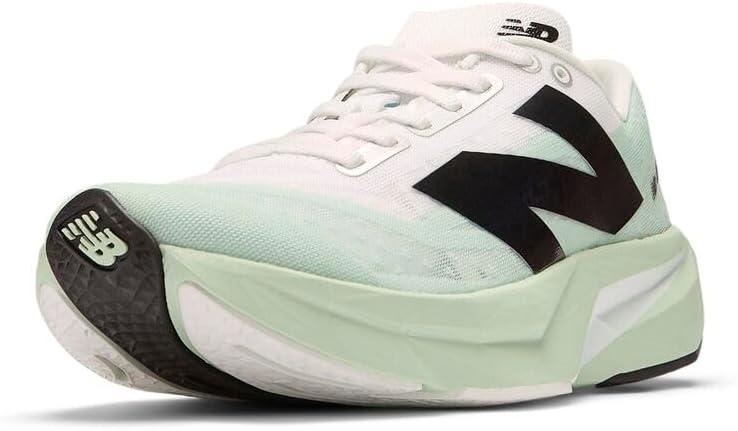 New Balance Women's Fuelcell Rebel V4 Running Shoe (7.5, Clay Ash/White/Black)