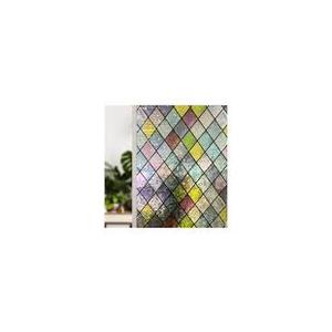 Window Privacy Film Frosted Glass Window Sticker Window Film Static Glass Cling Tint Non-Adhesive for Home Door Decorative Frosting Cover 17.5 X 78.7 inch 2 Pack