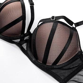 Women's Underwear Strap Design Small Chest Display Large Push-up Bra Retraction Adjusting Lace Bra, 75B