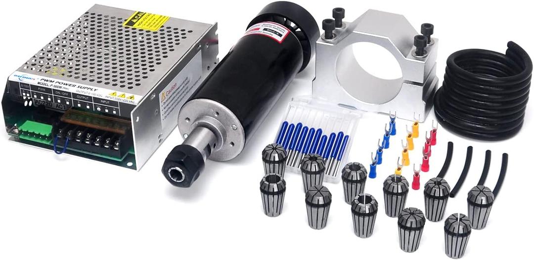 Daedalus CNC Spindle Motor Kit, 500w, ER16, Brushed