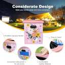 Upgrade XL Portable Toilet for Adults, Extra Large Portable Travel Floding Toilet, Camping Tall Toilets with Lid for Adults and Kids Compact Potty for Car,Hiking,Beach and Camping (Pink)