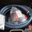 GEARLASSO 12V Fuel Gasoline Transfer Pump Kit Electric Fuel Transfer Pump Kit with Auto ShutOff Nozzle & 2M Inlet Hose & 4M Outlet Hose for Gasoline Diesel Kerosene Carrying Case