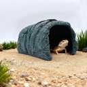 BNOSDM Large Reptile Hideout, Tortoise Hide, Bearded Dragon Hideout Cave Shelter, Resin Turtle Basking Platform, Reptiles Habitat Decor Tank Accessories for Lizards Geckos Snakes Chameleons Frogs