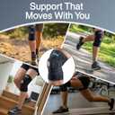 EXOUS BODYGEAR Knee Brace For Women & Men For Arthritis Acl, Mcl Pain Patented 4-way Adjustable Wraparound Support Dual Side Stabilizer For Patella Stability, M