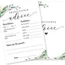 2 x Prediction & Advice Baby Shower Games,30 Fill In Greenery And White Game Cards,Wishes For Baby,Advice For New Parents, Gender Reveal, Party Decorations & Supplies-B08