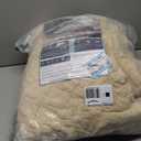 Weighted Blanket Queen Size 15lbs, Classy Soft Jacquard Sherpa Weighted Blankets for Sleep Natural and Calming, Fluffy Cozy Sofa Bed Blanket for Winter, Beige, 60 x 80 inches