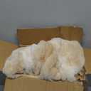 BATTILO HOME Ruched Luxurious Soft Beige Faux Fur Throw Blanket Fuzzy Plush Elegant With Reversible Mink Blanket for Sofa,Chair, Couch, Living Room, Home Decorative Blanket Tie Dye (Beige, 50"x60")