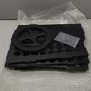 Rotating 96 Holes Acrylic Paint Holder Organizer Rack, Craft 2oz Paint Bottle Storage, Large Capacity 360 Rotating Acrylic Paints Holder for 2 oz Paints (Black 96 holes rotating paint rack)