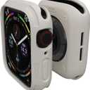 elkson Apple Watch 6 SE 5 4 case 44mm iwatch Quattro Series Bumper Cases Protection Compatible with Apple Watch Durable Military Grade TPU Shock Proof Resist Starlight