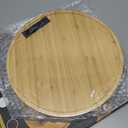 Lazy Susan Organizer Homerays 12 Inch Non-Skid Bamboo Lazy Susan for Kitchen Rotating Spice Rack for Kitchen Cabinet, Wood Turntable for Kitchen Countertop Organizer