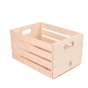Shelve Wood Crate, 18x12.5in