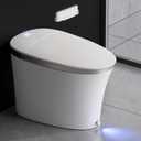 EPLO iX7 Luxury Smart Toilet with Auto Open/Close, Foam Dispenser, Heated Seat, Warm Water/Dryer, Modern Elongated Bidet Toilet with Night Light for Bathrooms (iX7 Auto Open/Close)