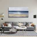 Yuaxker Ocean Canvas Wall Art Blue and Gold Wall Decor Modern Aesthetic Canvas Painting Super Large Size Artwork for Living Room Bedroom Dinning Room Office 30x60 inch