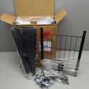 5 Tier Storage Shelves Wire Shelving Unit Adjustable Metal Shelf Heavy Duty Garage Storage Rack Wire Shelves Display Rack for Laundry Livingroom Kitchen, 16.7" L11.8" W47.6" H, Black