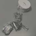 Curtain Pleat Tape - 12 Meters/13 Yards with 45 Stainless Steel 4 Prongs Hooks for DIY Pinch Pleat White