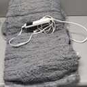 Electric Heated Blanket Throw 50''x60''Size Faux Fur Heating Blanket 10 Heating Settings, 1-8h Timer & Overheat Protection, Machine Washable, Soft Flannel and Sherpa Full Body Warmth