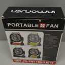 Portable Fan Rechargeable, 25400mAh Cordless Battery Powered Fan with LED Lantern, USB C Battery Operated for Travel Bedroom Home Camping Tent Office Beach Desk Fishing Table