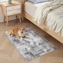 TARANCH Abstract 12x14 Area Rug: Machine Washable Non Slip Ultra Thin Low-Pile Carpet, Soft Stain Resistant for Living Room Bedroom Office, Kid Pet Friendly, Robot Vacuum Compatible - Grey