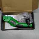 Cardboard Cutter, Rechargeable Cordless Electric Scissors, 4V Upgrade Motor Electric Box Cutter with 2 Blades, Safety Lock & LED Light, Powerful Cutting for Cardboard Box, Plastic, Leather (Green)