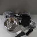 Elevated Dog Bowl, Adjustable Stand Heights and Width, Non-Slip Foot Mats, Tilting Raised Dog Bowls with Metal Knob for Small, Medium and Large Dogs Breed (2 Pack), Black