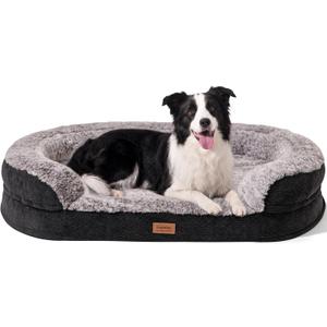FUKUMARU Large Dog Bed, Thickened Orthopedic Sofa Bed, Waterproof &Washable