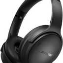 Bose QuietComfort Headphones - Wireless Bluetooth Headphones, Active Over Ear Noise Cancelling and Mic, USB-C Charging, Deep Bass, Up to 24 Hours of Playtime, Black