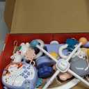 Baby Mobiles for Cribs, Crib Mobile with Music and Lights, Nursery Musical Mobile for Bassinets Hanging Toys with Remote Control, Rotation, Projection, Animal Mobile Arm Clip On for Infant Boys Girls (Blue)