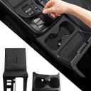 for Honda CRV Accessories 2023 2024 2025 2026 Car Cup Holder Inserts and Center Console Tray Replacement, Silicone Cup Holder Inserts Mat Pad Drink Holder Center Console Storage Organizer