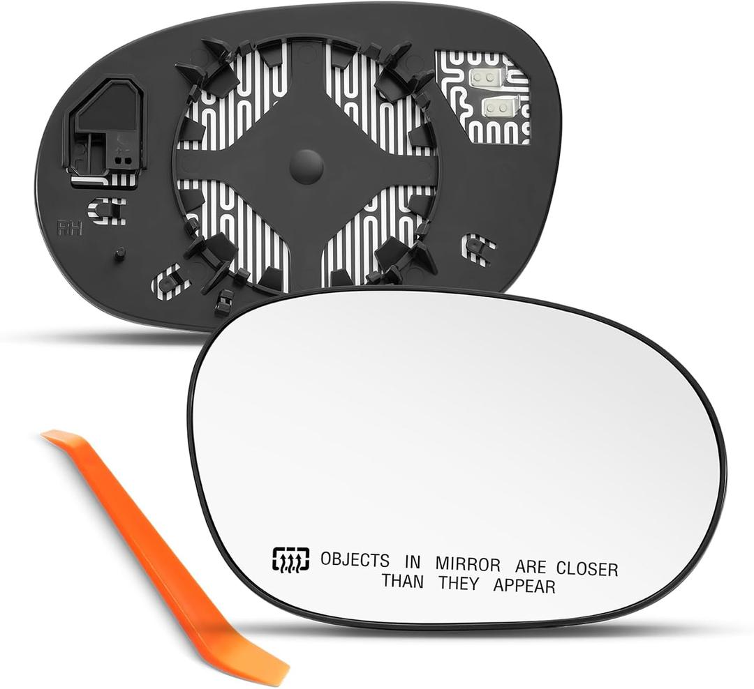 Compatible with 2008-2023 Dodge Challenger, Dodge Charger Passenger Side Mirror, Right Side Mirrors with Backing Plate, Power Heated