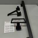 Matte Black Bathroom Accessories Bath Accessories Set Towel Racks for Bathroom Towel Holder Black Bathroom Hardware Set Black Bathroom Towel bar Sets Stainless Steel Bath Accessories kit 23.6 Inch