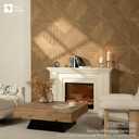 Soon Global Acoustical Wall Panels, 6-Piece 23.62 X 23.62 Inches Art Acoustic Panels, Decorative Acoustic Panels, Acoustic Wall Panels, Sound Absorbing Wall Art, Arcadian Vortex