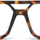 JOVAKIT Fashion Square Blue Light Glasses for Men Women Square Aviator Glasses Style Computer Eyeglasses Anti Eyestrain (01 Tortoise)