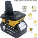 Biswaye DCA1820 Adapter Compatible with De-Walt 18V to 20V Battery, Compatible with De-Walt 20V Max Battery DCB206 DCB201 DCB609 to Replacement for De-Walt 18V XRP Battery DC9096 DC9098 DW9096 DW9099