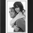 Malden 4x6 Picture Frame - Wide Real Wood Molding, Real Glass - Black