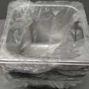 Thenshop 10 Pack 1/6 Size 6 Inch Deep Hotel Pans Stainless Steel Steam Table Food Pan Commercial Metal Food Catering Tray Anti Jam for Hotel Restaurant Buffet Party Supplies (Standard)