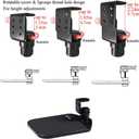 Ergonomic Mouse Platform Under Desk Ergonomic Wrister Mouse Pad (Black)