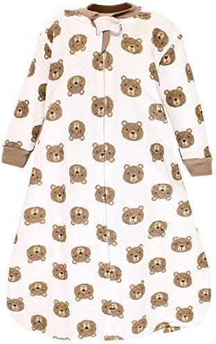 Hudson Baby Unisex Baby Premium Quilted Long Sleeve Sleeping Bag and Wearable Blanket 12-18 Months