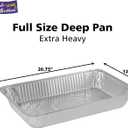 Aluminum Pans Full Size, Large Disposable Roasting & Baking Pan, 21"x13" Deep Foil Pans (10 Pack) Extra Heavy Duty Chafing Trays for Hotels, Restaurants, Caterers, Steam Table, Buffets & Bakeware