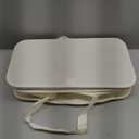 Slim Laundry Hamper with Lid and Wheels, Small Rolling Laundry Basket with Handle for Small Spaces, Tall Dirty Clothes Hampers for Dorm, Bathroom and Bedroom, 75L, Beige