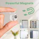 ZOYVUX Cute Mini Vase Magnets for Fridge, Tiny Plant Glass Vases with Flowers, Magnetic Refrigerator Decor for Kitchen, Office, Locker (5 Pack)