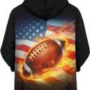 Suobstales Kids Soft Zip-Up Hoodie for Boys 6-16 Years Hooded Sweatshirt Fall Cardigan Jacket with Pockets (M)